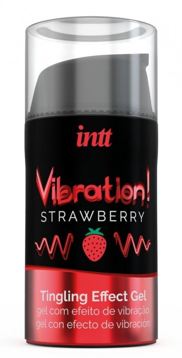 Жидкий интимный гель с эффектом вибрации Vibration! Strawberry - 15 мл. - INTT - купить с доставкой в Костроме