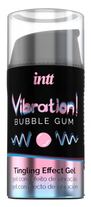 Жидкий интимный гель с эффектом вибрации Vibration! Bubble Gum - 15 мл. - INTT - купить с доставкой в Костроме
