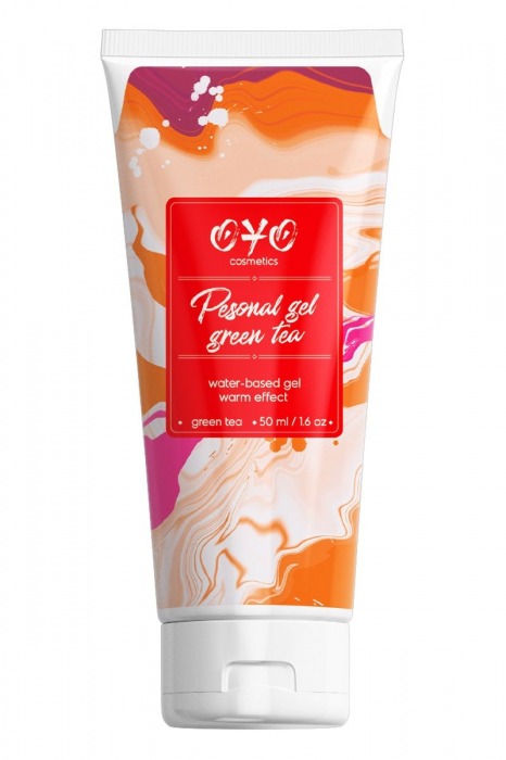 Интимная смазка на водной основе с согревающим эффектом OYO Personal Gel Green Tea - 50 мл. - OYO - купить с доставкой в Костроме