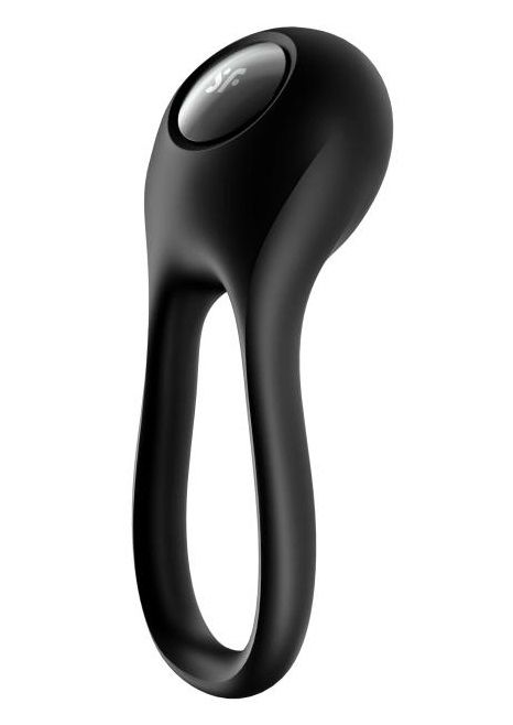 Черное эрекционное виброкольцо Majestic Duo - Satisfyer - в Костроме купить с доставкой