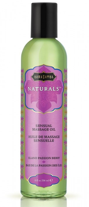 Массажное масло Naturals Island Passion Berry с ароматом тропических фруктов - 236 мл. - Kama Sutra - купить с доставкой в Костроме