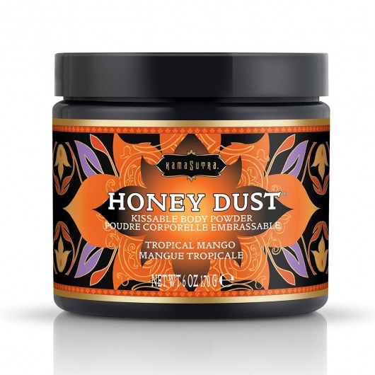 Пудра для тела Honey Dust Body Powder с ароматом манго - 170 гр. - Kama Sutra - купить с доставкой в Костроме