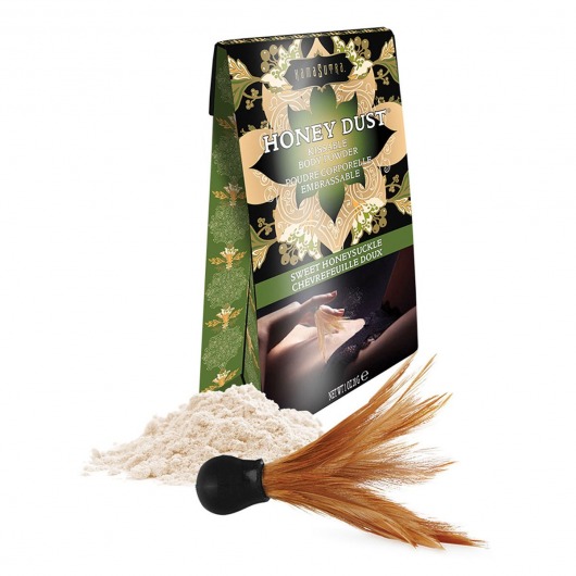 Пудра для тела Honey Dust Body Powder с ароматом жимолости - 28 гр. - Kama Sutra - купить с доставкой в Костроме
