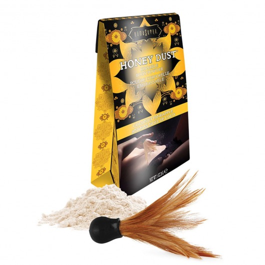 Пудра для тела Honey Dust Body Powder с ароматом кокоса и ананаса - 28 гр. - Kama Sutra - купить с доставкой в Костроме