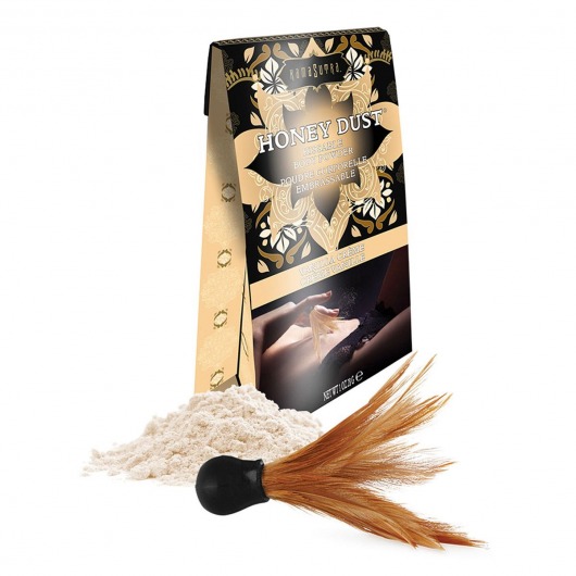 Пудра для тела Honey Dust Body Powder с ароматом ванили - 28 гр. - Kama Sutra - купить с доставкой в Костроме