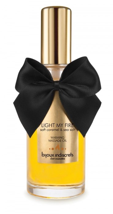 Массажное масло Light My Fire с ароматом карамели - 100 мл. - Bijoux Indiscrets - купить с доставкой в Костроме