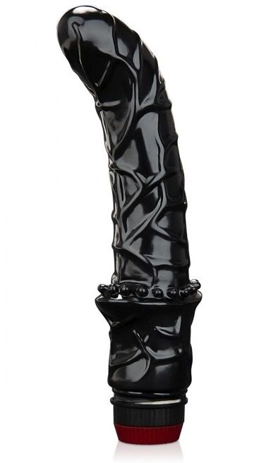 Черный вибромассажер простаты 6  Premium Prostate Massager - BlueLine - в Костроме купить с доставкой