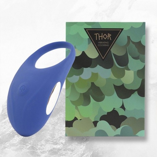 Синее кольцо с вибрацией Thor Cockring - FeelzToys - в Костроме купить с доставкой
