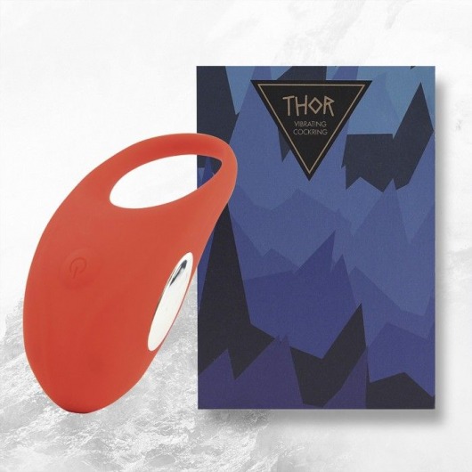 Красное кольцо с вибрацией Thor Cockring - FeelzToys - в Костроме купить с доставкой