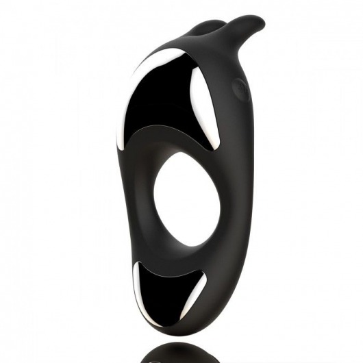 Черное эрекционное кольцо с двумя моторами Zeus Dual Vibe Cock Ring - FeelzToys - в Костроме купить с доставкой