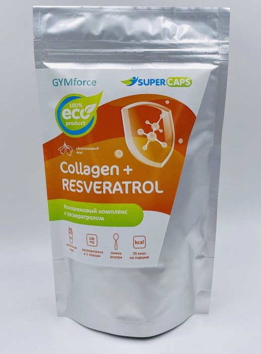 Натуральный коллаген с ресвератролом GYMforce Collagen+ - 150 гр. - SuperCaps - купить с доставкой в Костроме