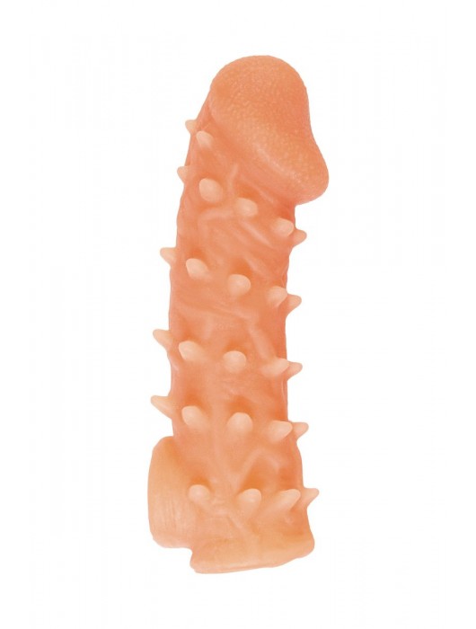 Телесная закрытая насадка с пупырышками Cock Sleeve Size S - 13,8 см. - KOKOS - в Костроме купить с доставкой