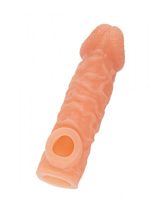 Телесная закрытая насадка с шершавой головкой Cock Sleeve Size S - 13,8 см. - KOKOS - в Костроме купить с доставкой