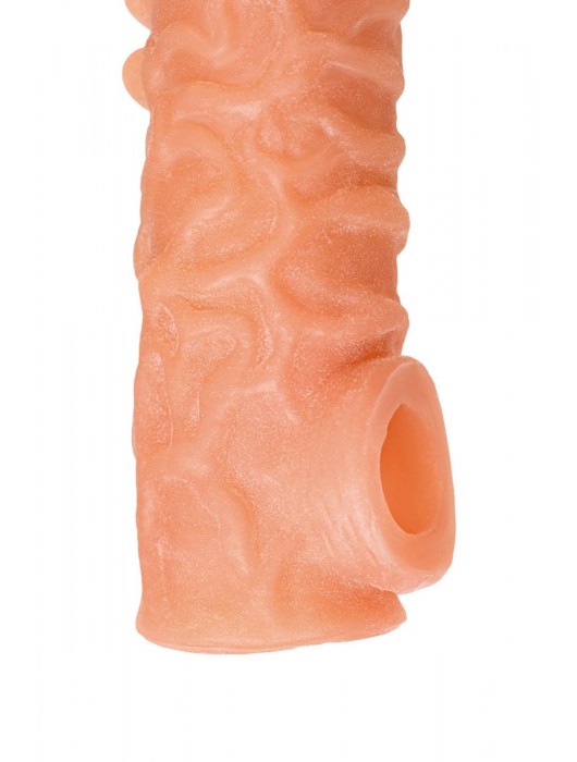 Телесная закрытая насадка с шершавой головкой Cock Sleeve Size S - 13,8 см. - KOKOS - в Костроме купить с доставкой