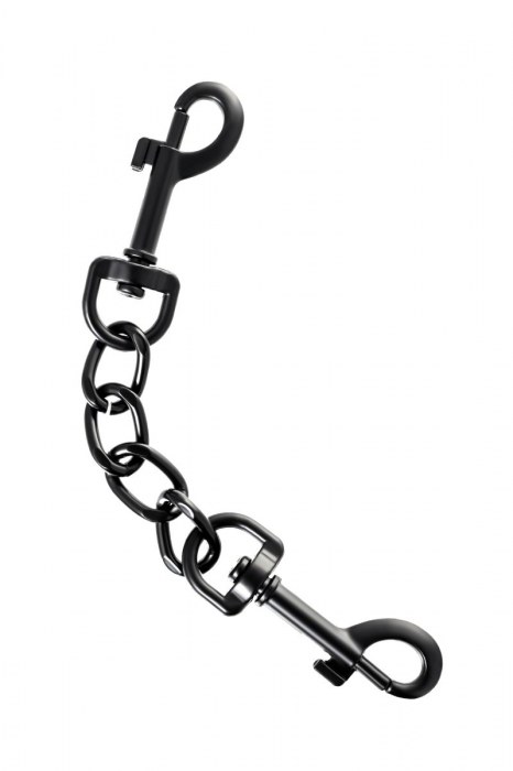 Узкие черные наручники на сцепке - ToyFa - купить с доставкой в Костроме