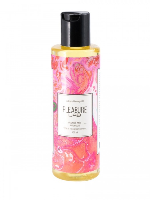 Массажное масло Pleasure Lab Delicate с ароматом пиона и пачули - 100 мл. - Pleasure Lab - купить с доставкой в Костроме