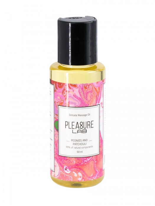 Массажное масло Pleasure Lab Delicate с ароматом пиона и пачули - 50 мл. - Pleasure Lab - купить с доставкой в Костроме