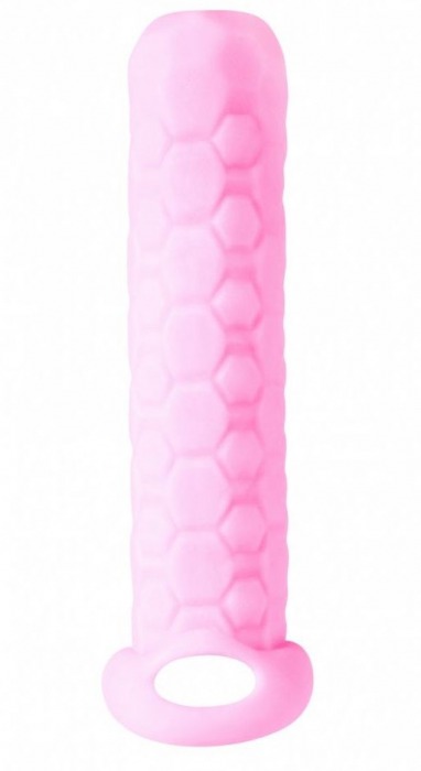 Розовый фаллоудлинитель Homme Long - 13,5 см. - Lola Games - в Костроме купить с доставкой