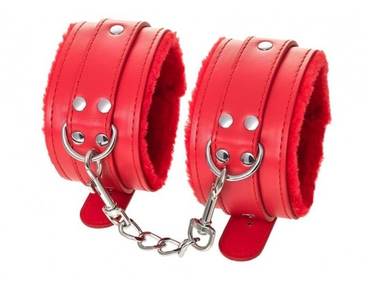 Красные оковы Anonymo из искусственной кожи - ToyFa - купить с доставкой в Костроме