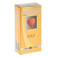 Презервативы Masculan Ultra Gold с золотым напылением и ароматом ванили - 10 шт. - Masculan - купить с доставкой в Костроме
