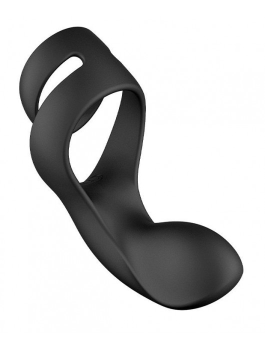 Черное эрекционное кольцо Benedict для стимуляции промежности - Svakom - в Костроме купить с доставкой