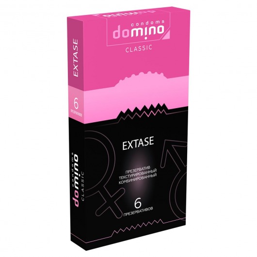Презервативы с точками и рёбрышками DOMINO Classic Extase - 6 шт. - Domino - купить с доставкой в Костроме