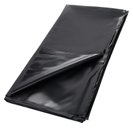 Черная простыня для секса из ПВХ - 220 х 200 см. - ToyFa - купить с доставкой в Костроме