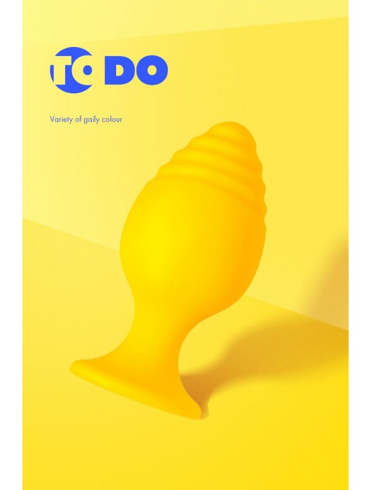 Желтая анальная втулка Riffle - 6 см. - ToyFa