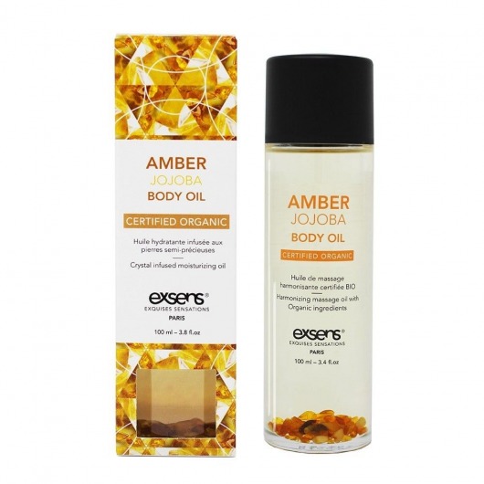 Органическое массажное масло AMBER JOJOBA - 100 мл. - Exsens - купить с доставкой в Костроме