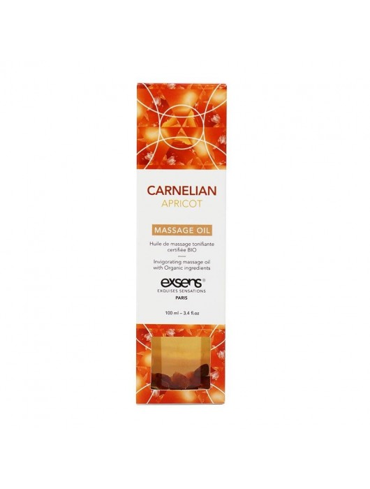 Органическое массажное масло CARNELIAN APRICOT - 100 мл. - Exsens - купить с доставкой в Костроме
