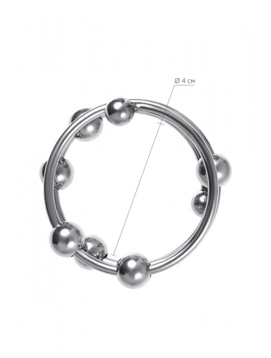 Большое металлическое кольцо под головку пениса - ToyFa - купить с доставкой в Костроме