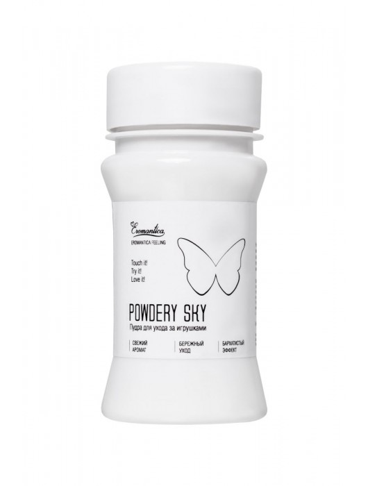 Пудра для ухода за игрушками Powdery Sky с ароматом мяты - 40 гр. - Eromantica - купить с доставкой в Костроме