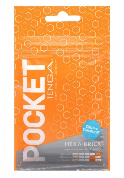 Карманный мастурбатор HEXA-BRICK - Tenga - в Костроме купить с доставкой