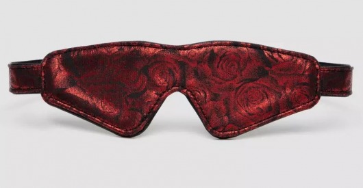 Двусторонняя красно-черная маска на глаза Reversible Faux Leather Blindfold - Fifty Shades of Grey - купить с доставкой в Костроме