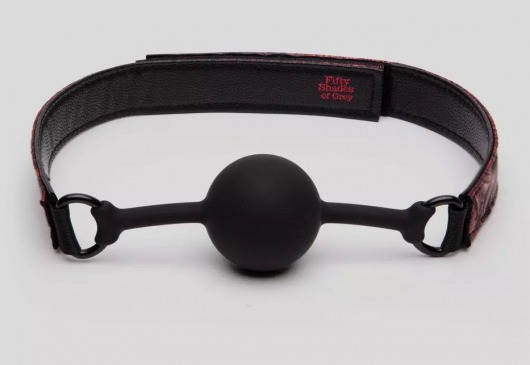 Кляп-шар на двусторонних ремешках Reversible Silicone Ball Gag - Fifty Shades of Grey - купить с доставкой в Костроме