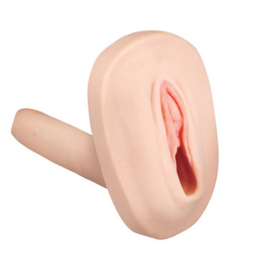 Мастурбатор-вагина с вибрацией и выносным пультом управления REALSTUFF SMOOTH   BALD - Dream Toys - в Костроме купить с доставкой