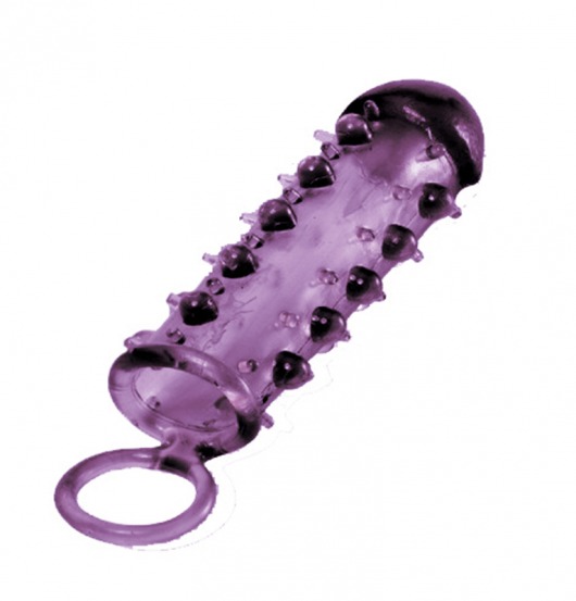 Закрытая фиолетовая насадка с пупырышками SAMURAI PENIS SLEEVE PURPLE - 14,5 см. - NMC - в Костроме купить с доставкой