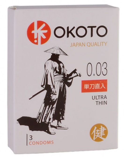 Ультратонкие презервативы OKOTO Ultra Thin - 3 шт. - Sitabella - купить с доставкой в Костроме