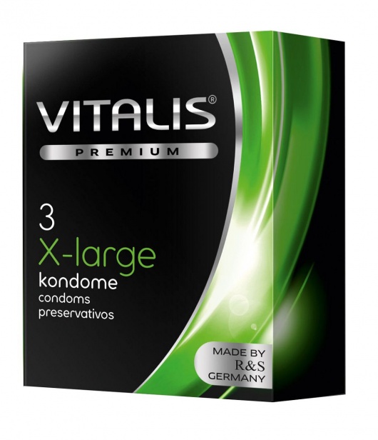 Презервативы увеличенного размера VITALIS PREMIUM x-large - 3 шт. - Vitalis - купить с доставкой в Костроме