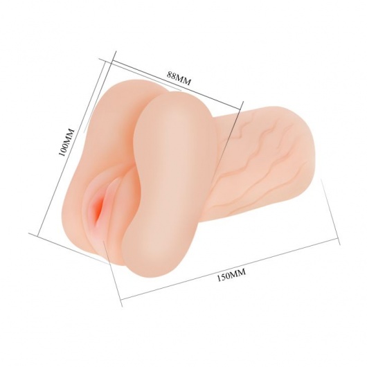 Мастурбатор без вибрации - вагина и анус - Baile - в Костроме купить с доставкой