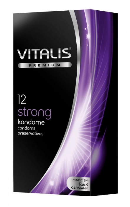 Презервативы с утолщённой стенкой VITALIS PREMIUM strong - 12 шт. - Vitalis - купить с доставкой в Костроме