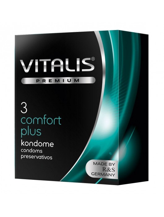Контурные презервативы VITALIS PREMIUM comfort plus - 3 шт. - Vitalis - купить с доставкой в Костроме