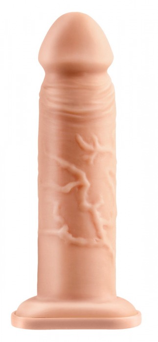 Телесный реалистичный фаллоимитатор с полостью Silicone Hollow Extension - 20 см. - Pipedream - купить с доставкой в Костроме