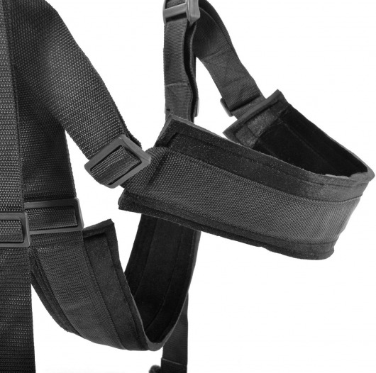 Чёрные секс-качели Spinning Fantasy Swing - Pipedream - купить с доставкой в Костроме