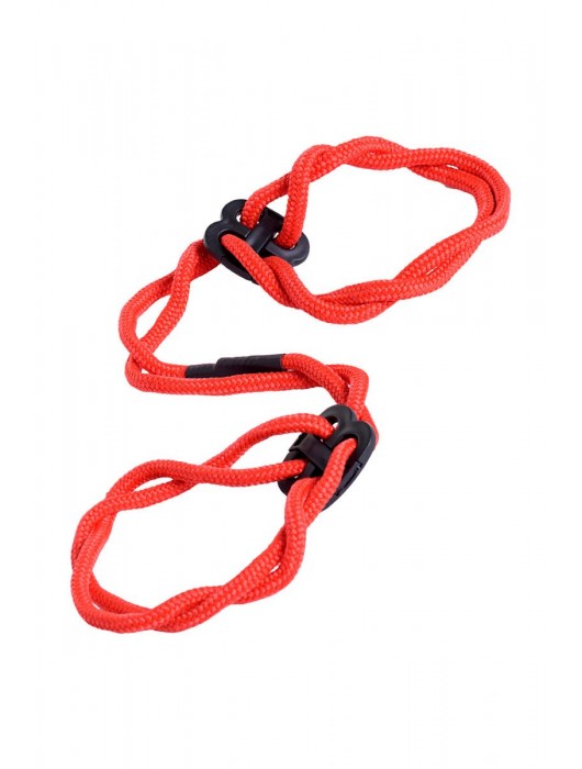 Красные верёвочные оковы на ноги - ToyFa - купить с доставкой в Костроме