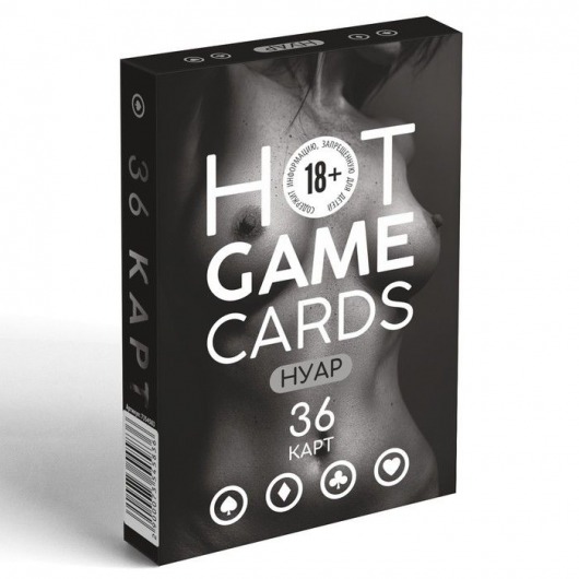 Игральные карты HOT GAME CARDS НУАР - 36 шт. - Сима-Ленд - купить с доставкой в Костроме