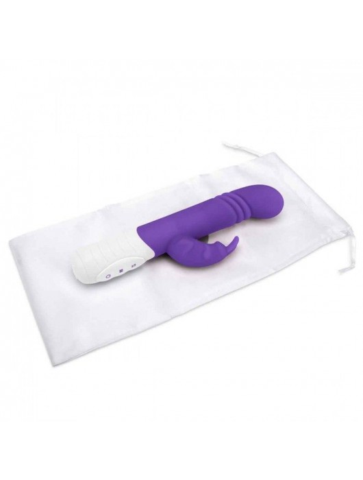 Фиолетовый массажер для G-точки Slim Shaft thrusting G-spot Rabbit - 23 см. - Rabbit Essentials