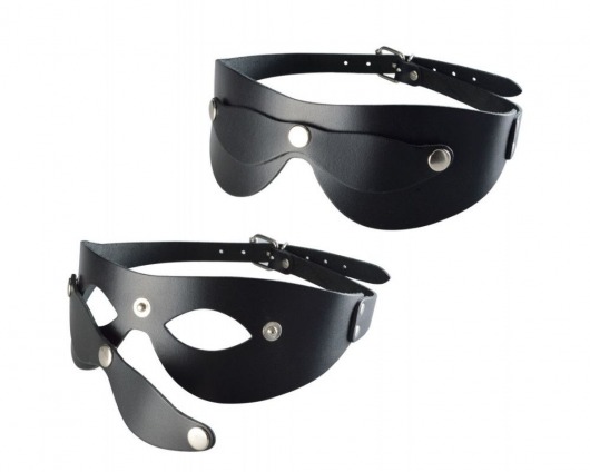 Черная кожаная маска  Новичок - Sitabella - купить с доставкой в Костроме