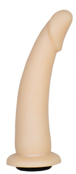 Телесная гладкая насадка-фаллоимитатор Harness - 17 см. - LOVETOY (А-Полимер) - купить с доставкой в Костроме