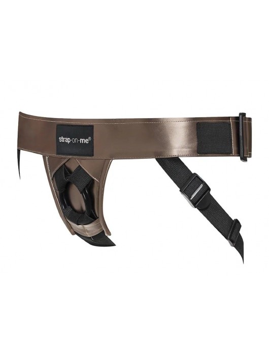 Бронзовый пояс для насадок Curious Harness - Strap-on-me - купить с доставкой в Костроме